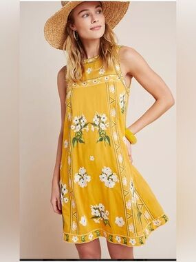 Anthropologie Shana Embroidered Swing
Dress